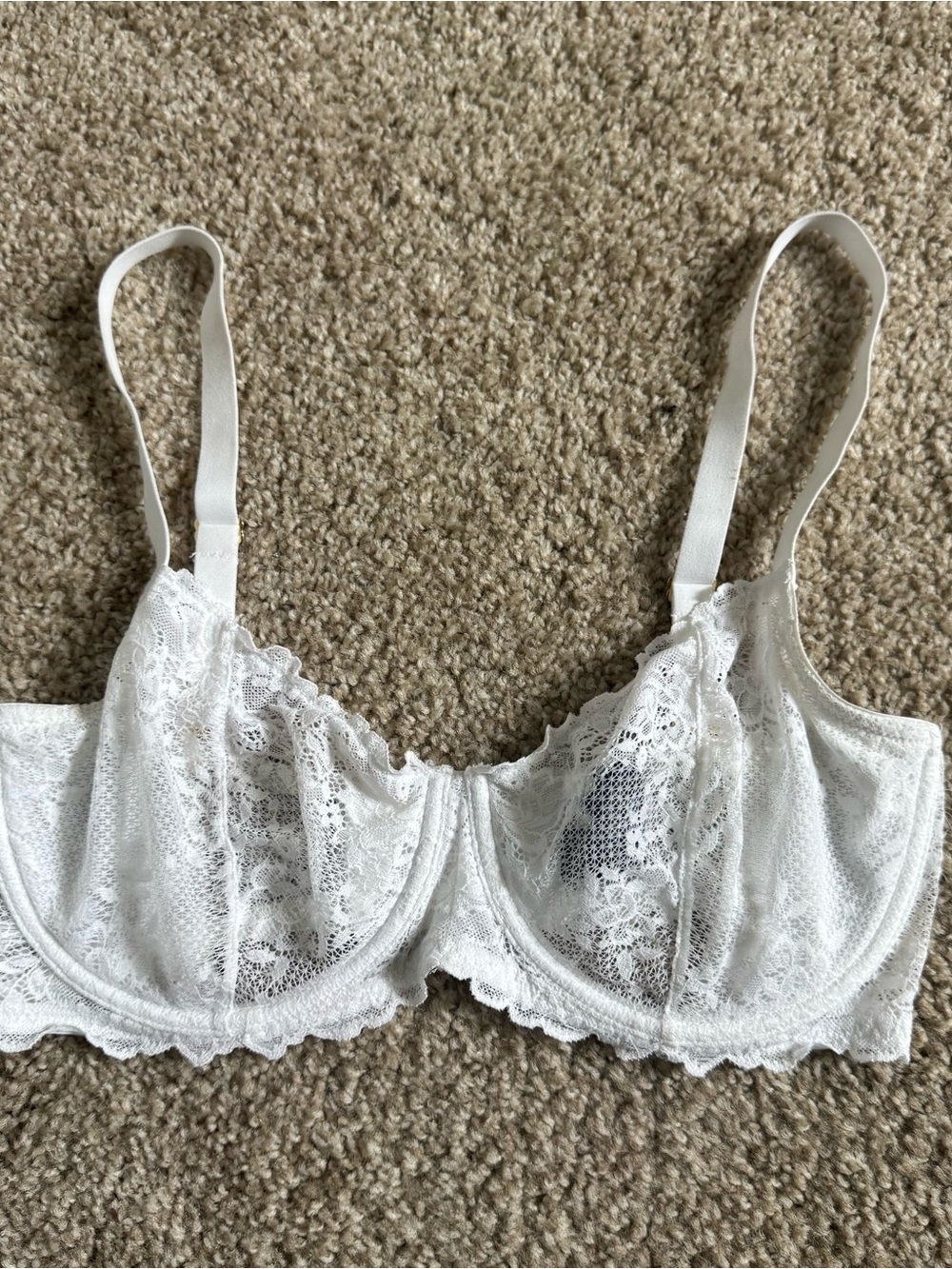 Natori White Lace Underwire Bra - Women's Intimates 34DDD